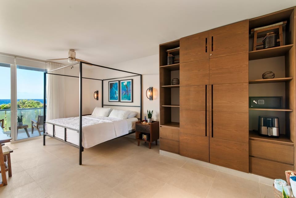Bed, View (from property/room), Photo of the whole room, Bedroom, Sea view, wardrobe
