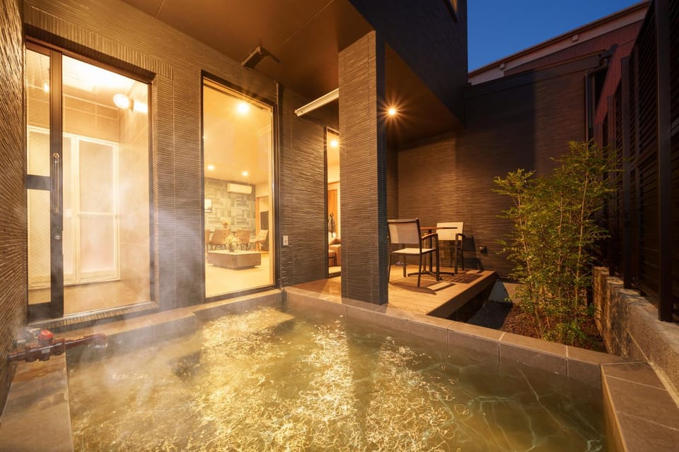 Night, Hot Spring Bath, Hot Spring Bath, Hot Tub, Balcony/Terrace, Open Air Bath, Open Air Bath