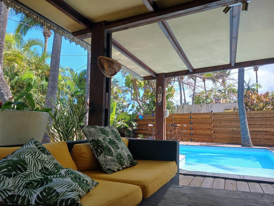 Patio, Pool view
