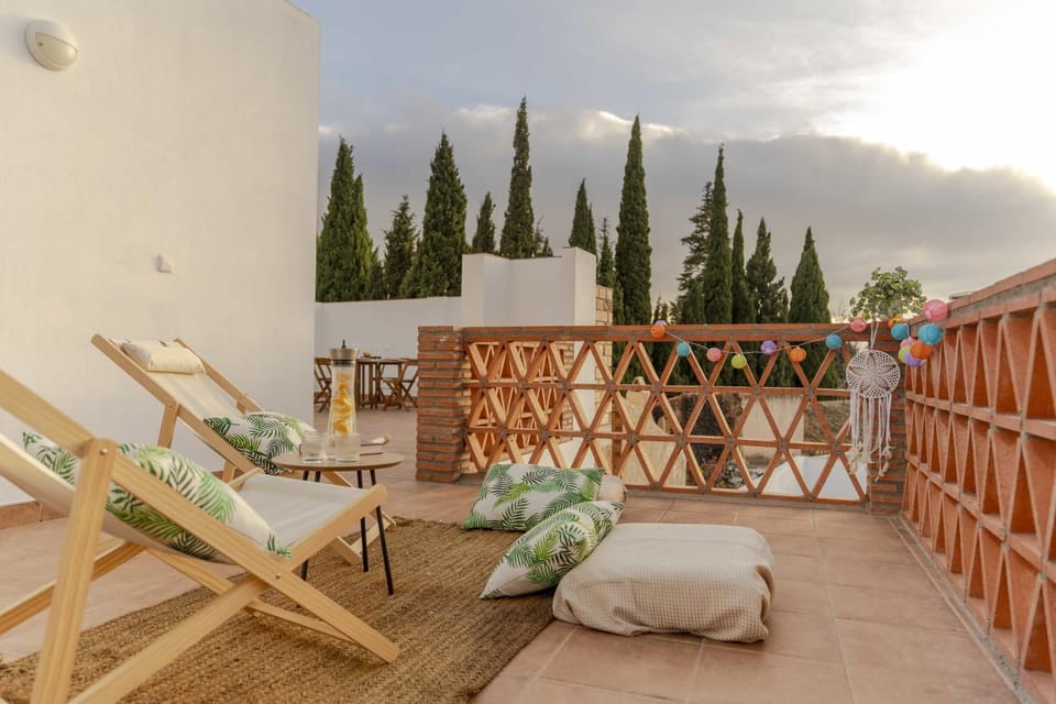 Natural landscape, View (from property/room), Balcony/Terrace, sunbed