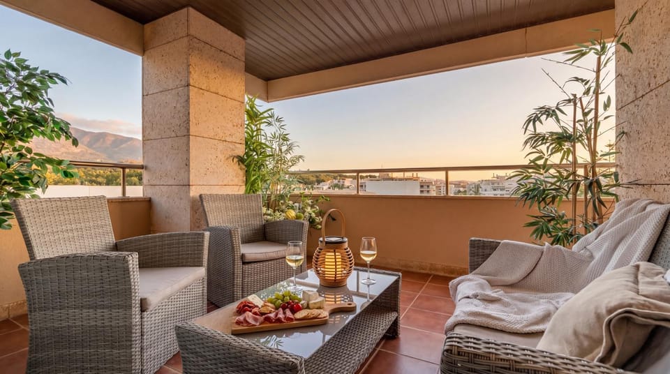 Natural landscape, View (from property/room), Balcony/Terrace, Mountain view