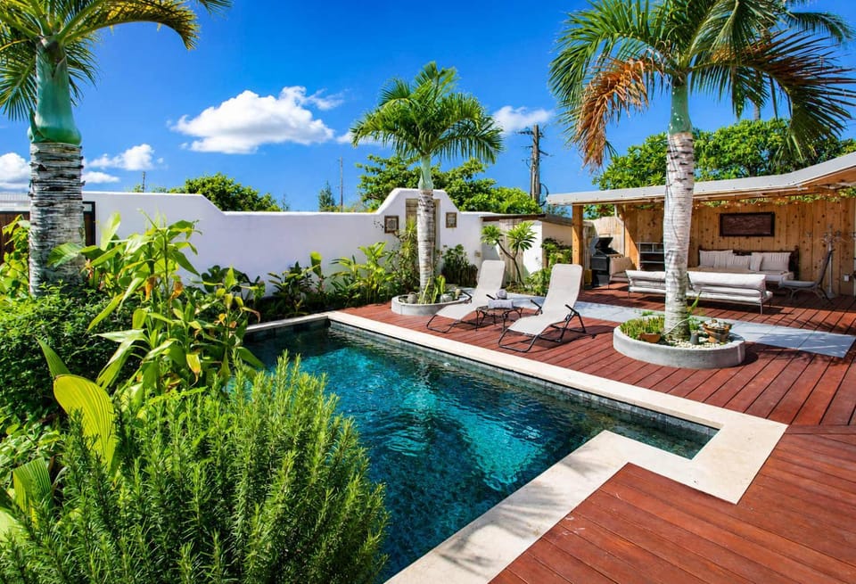 Natural landscape, Pool view, Swimming pool