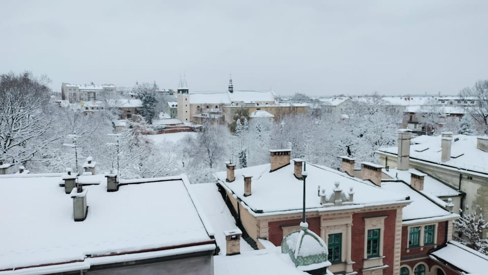 Neighbourhood, Winter, City view, Street view