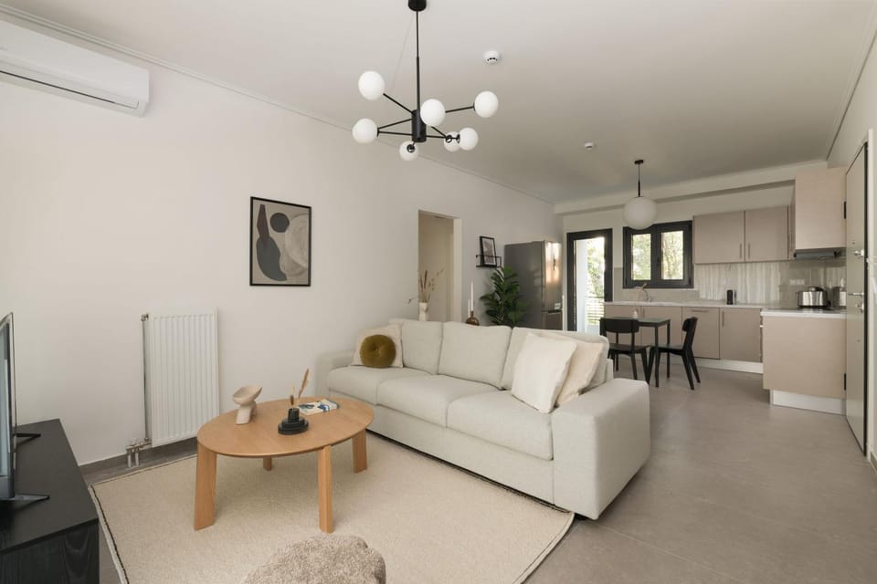 Living room, kitchen