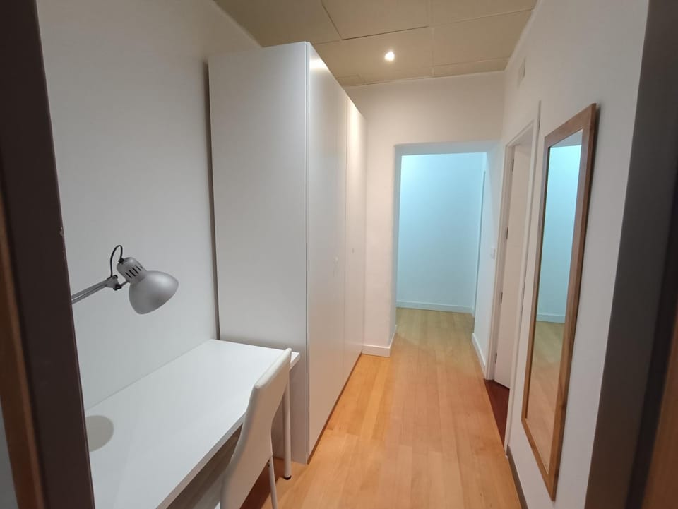 Seating area, wardrobe