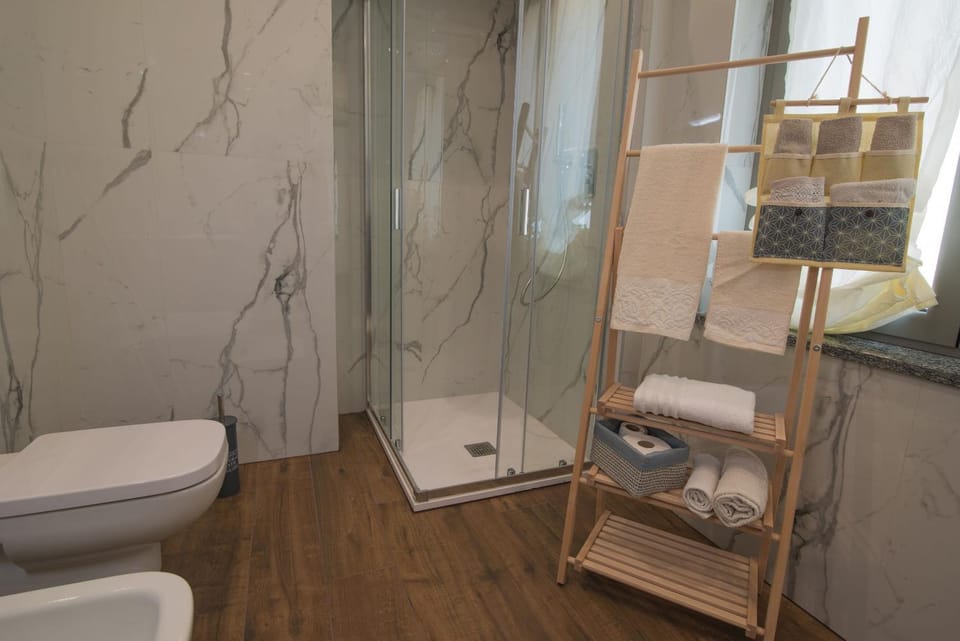 Shower, Toilet, Bathroom, bidet, towels