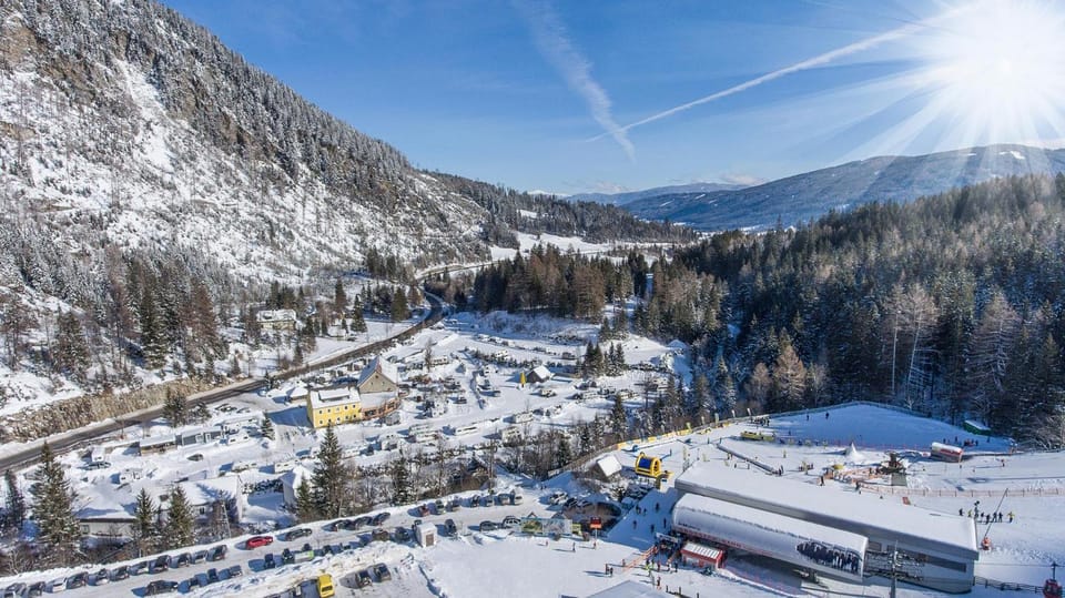 Winter, Skiing, Skiing, Mountain view