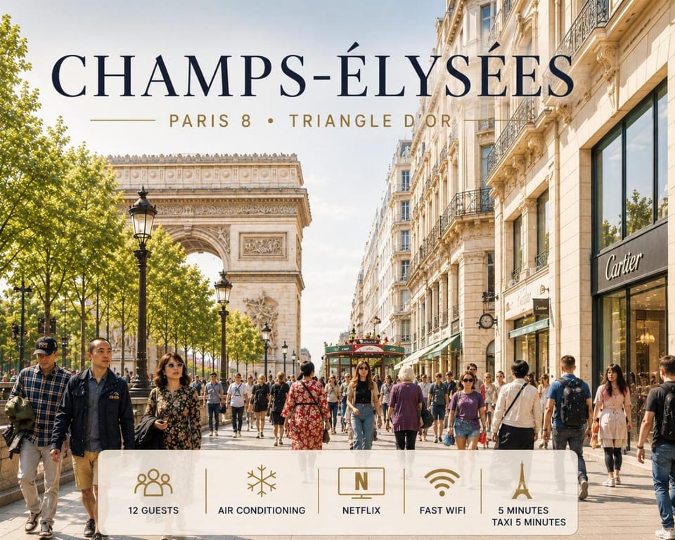 Champs-Élysées Arc de Triomphe Apartment in Paris