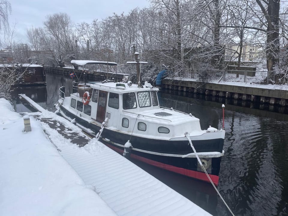 Property building, Winter, River view