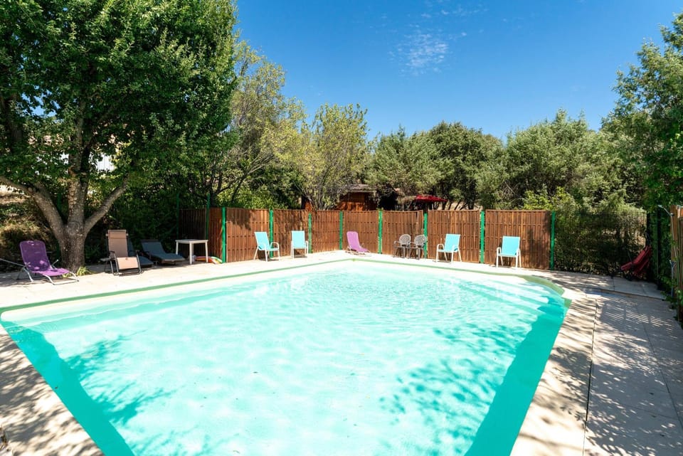 Property building, Living room, Swimming pool