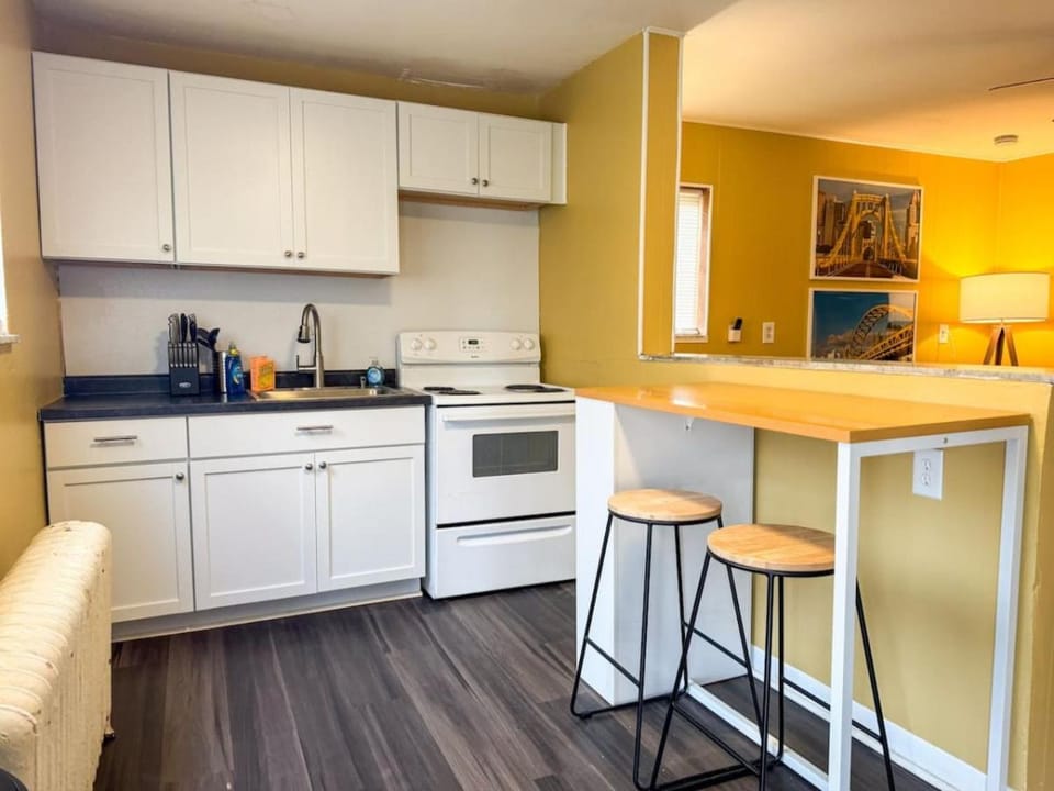 Sleeps 6 Homey 2 Bedroom with 5 Beds and WIFI Apartment in Pittsburgh