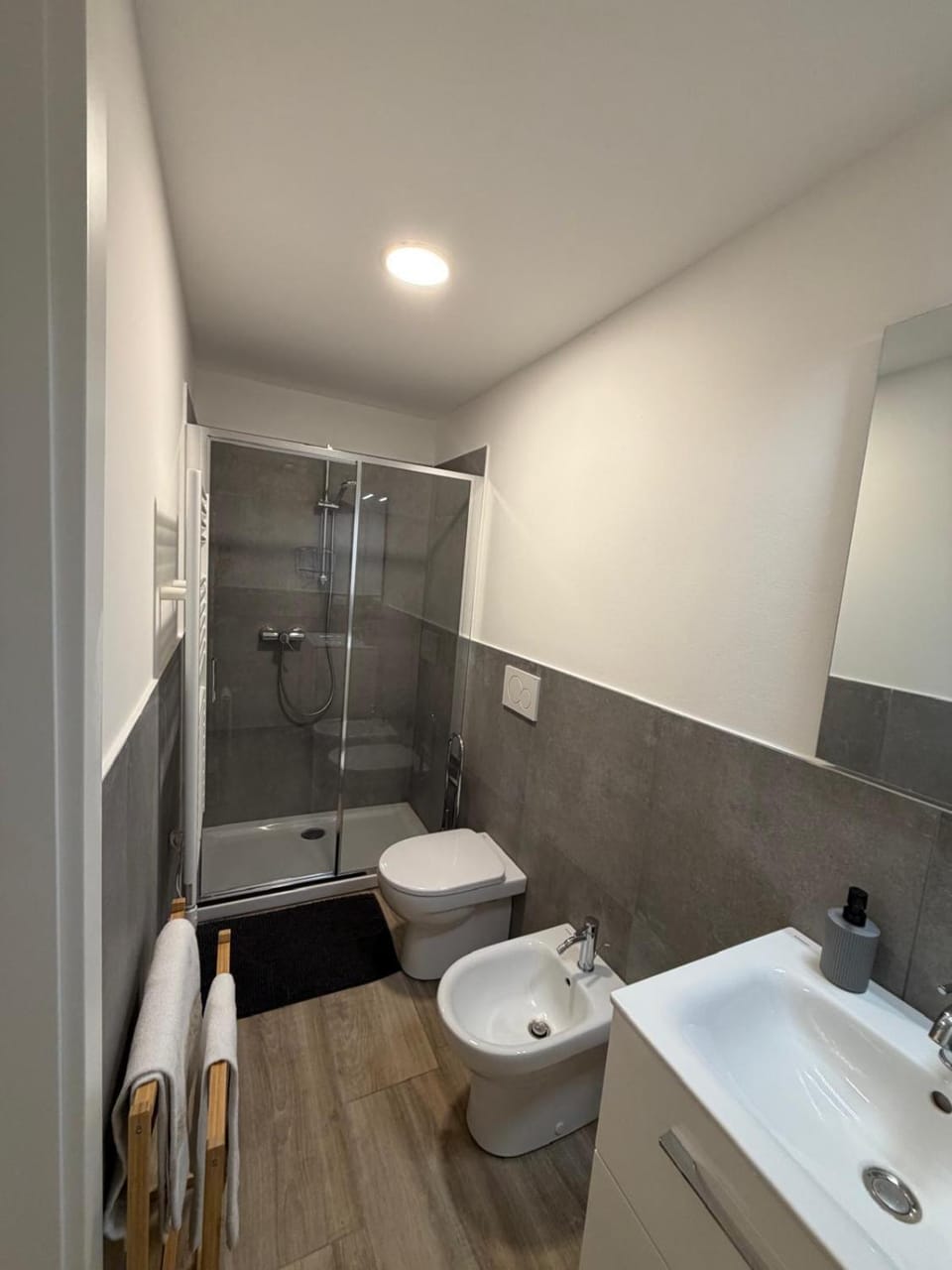 Shower, Toilet, Bathroom, bidet, towels