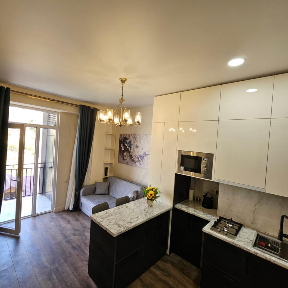 Kitchen or kitchenette, minibar