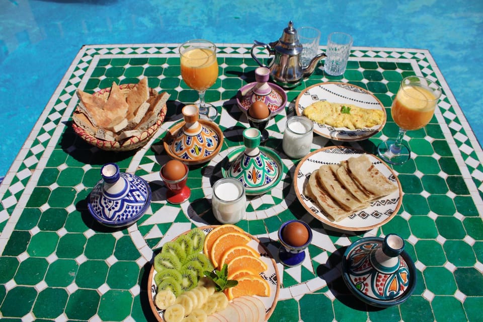 Swimming pool, Breakfast