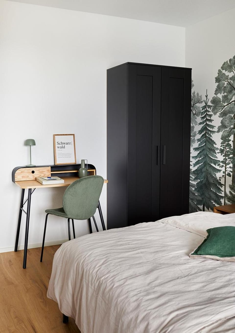 Bed, Photo of the whole room, Bedroom, wardrobe