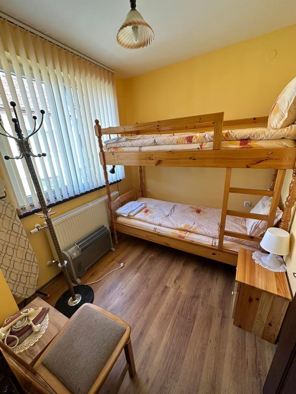 Photo of the whole room, bunk bed
