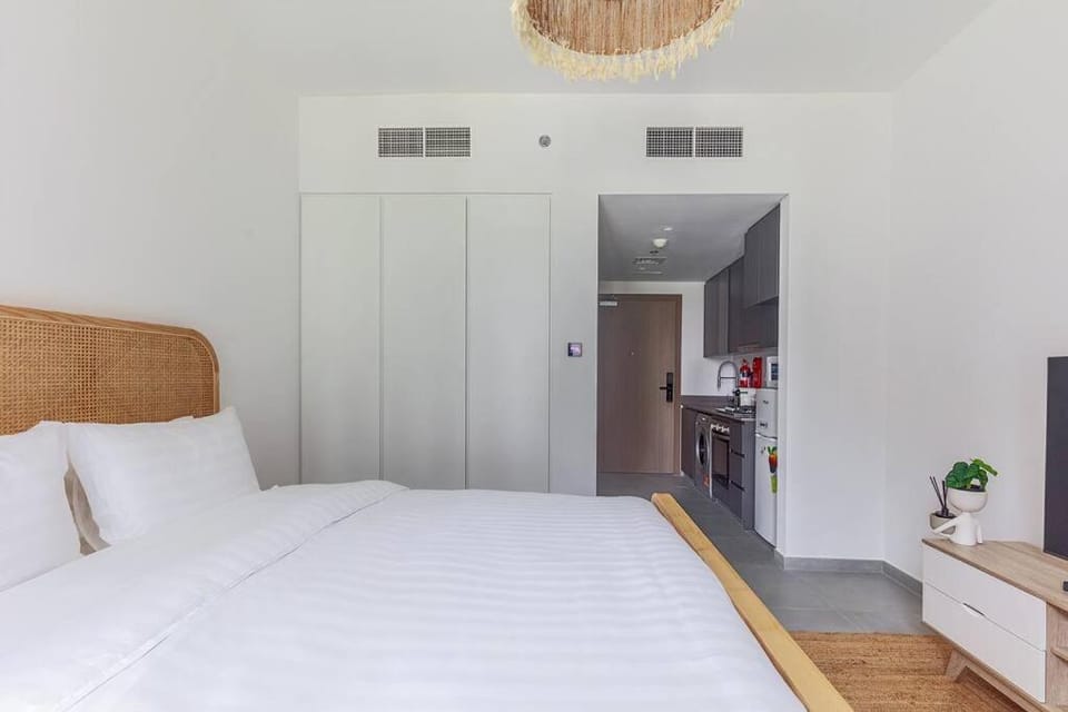 Sahab - Boho Studio pool view Apartment in Al Sharjah