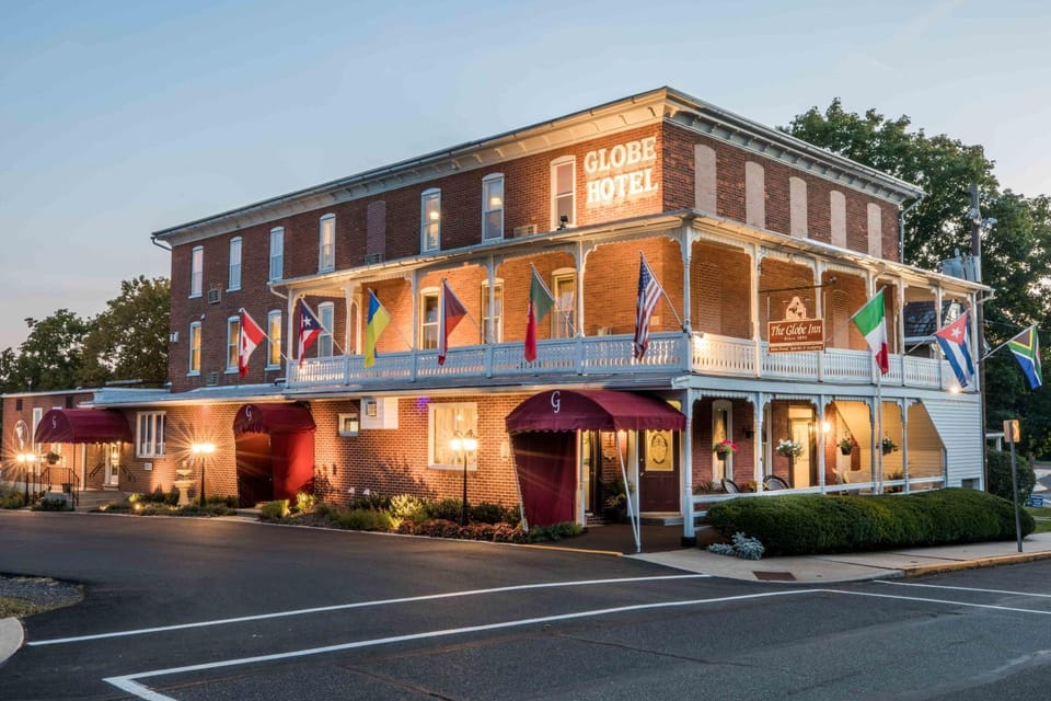 Facade/entrance, Sunset