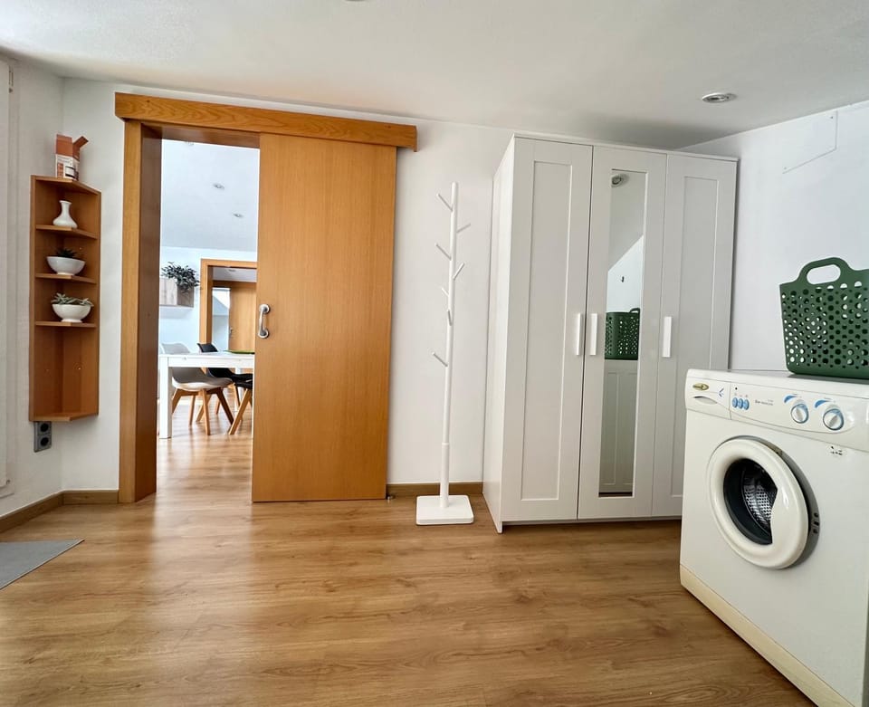 Seating area, wardrobe, washing machine