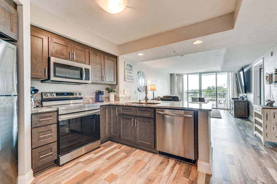 2 Mi to Ocean: Waterfront North Myrtle Beach Condo House in North Myrtle Beach