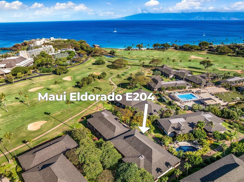 Eldorado E204 · EL E204 Lanai with View Pool AC Beach Cabana Gym House in Kaanapali