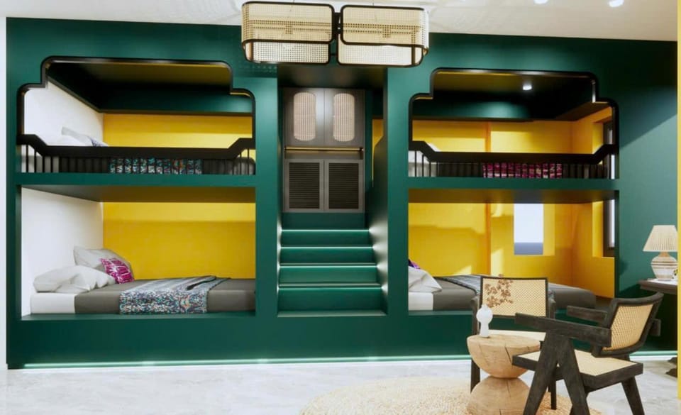 Bed, Photo of the whole room, Bedroom, bunk bed