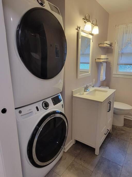 Bathroom, washing machine, dryer