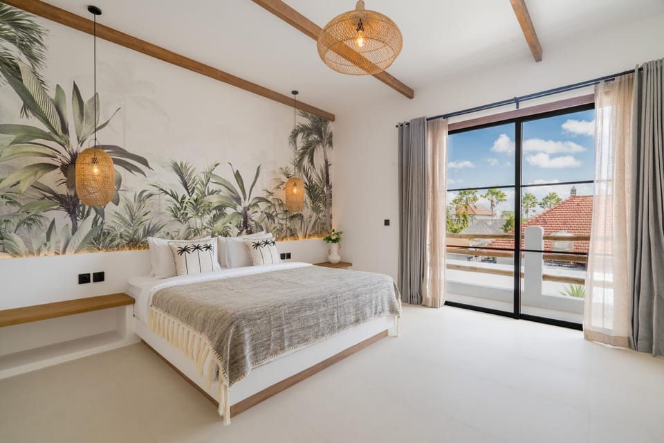 Bed, View (from property/room), Balcony/Terrace, Bedroom, air conditioner