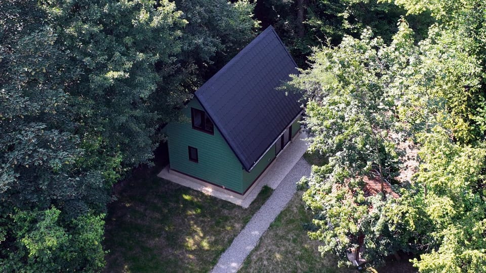Property building, Natural landscape, Bird's eye view, Garden