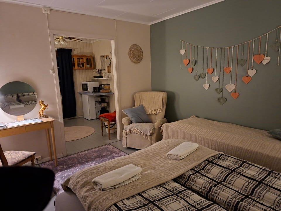 Peaceful farmroom with free sauna, wifi, parking and northern light Apartment in Nordland, Norway