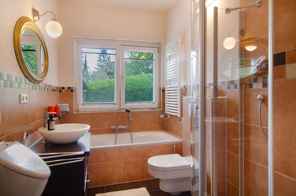 Bathroom, Living room