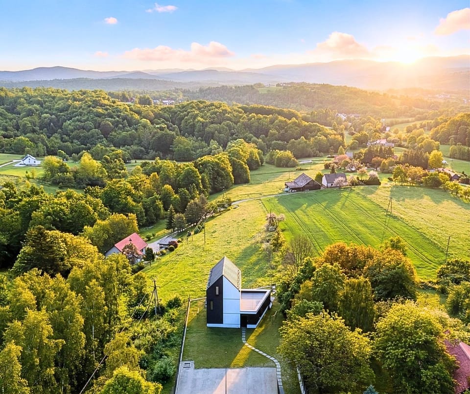 Bird's eye view, Mountain view, Sunrise