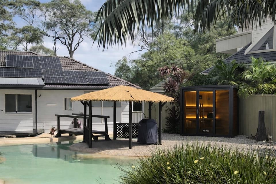 Waterfront Oasis Lakefront Villa with Pool and Sauna Villa in Central Coast
