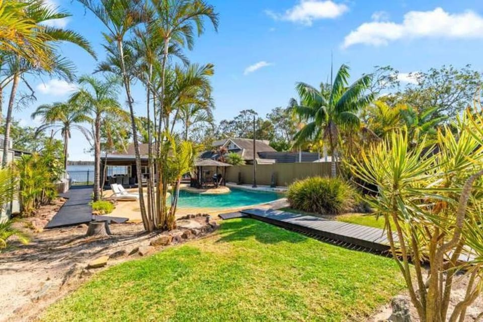 Waterfront Oasis Lakefront Villa with Pool and Sauna Villa in Central Coast