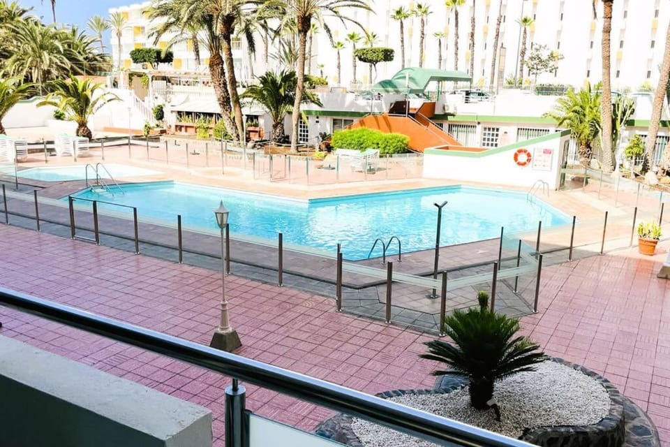 Pool view, sunbed