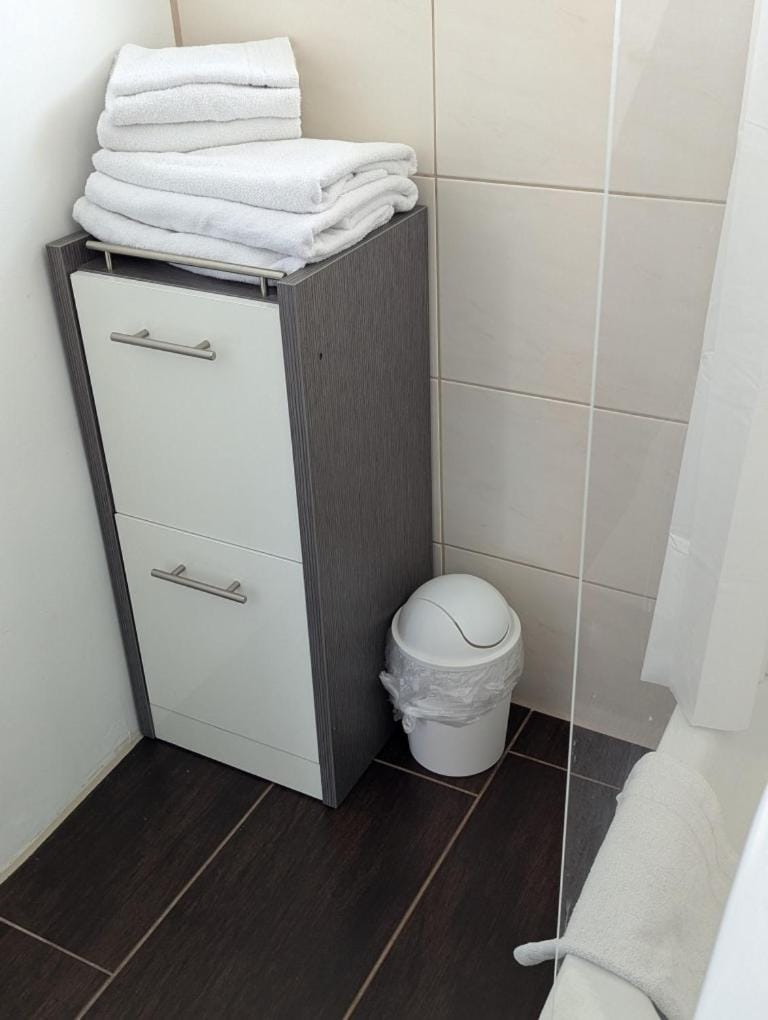 Bathroom, towels
