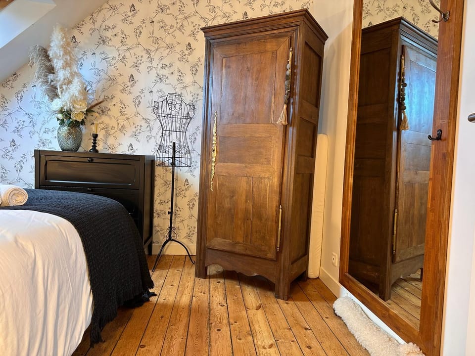 Les Libellules Appartement avec baignoire spa à Dinan Lanvallay Apartment in Brittany