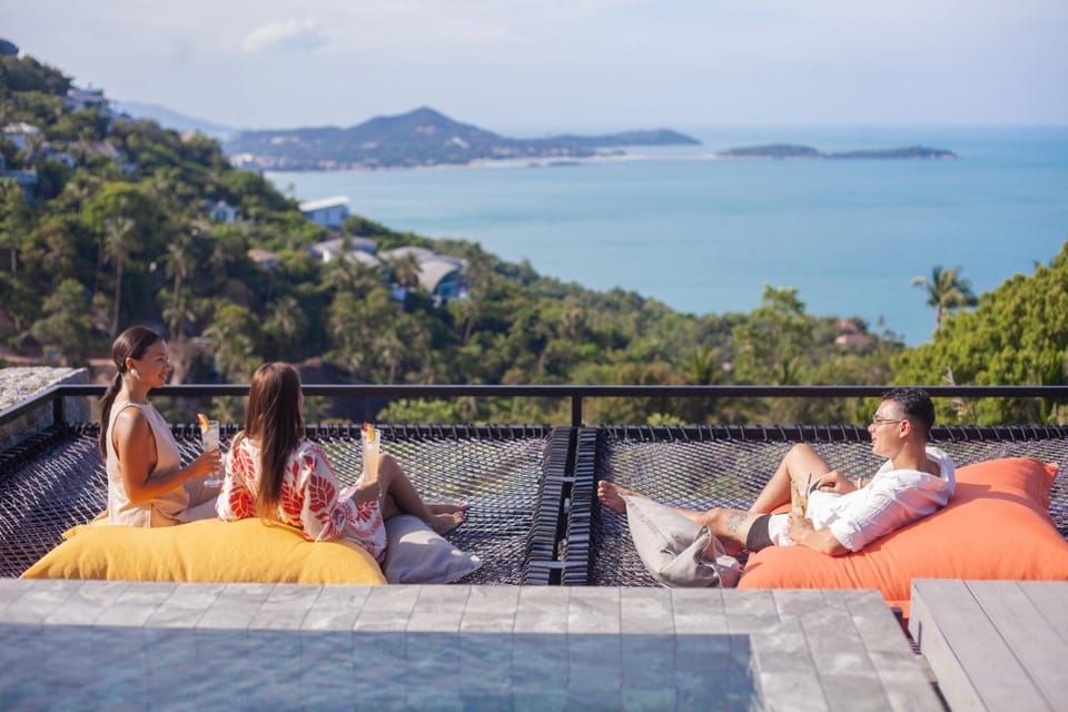 Day, Balcony/Terrace, Sea view, group of guests