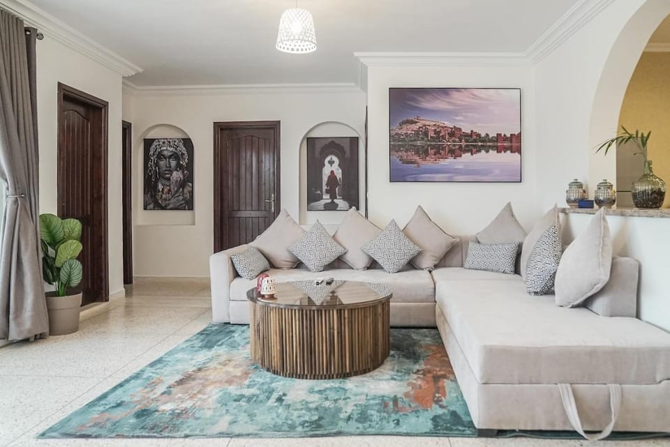 Ocean Breeze 2BR Escape Walk to the Waves House in Souss-Massa