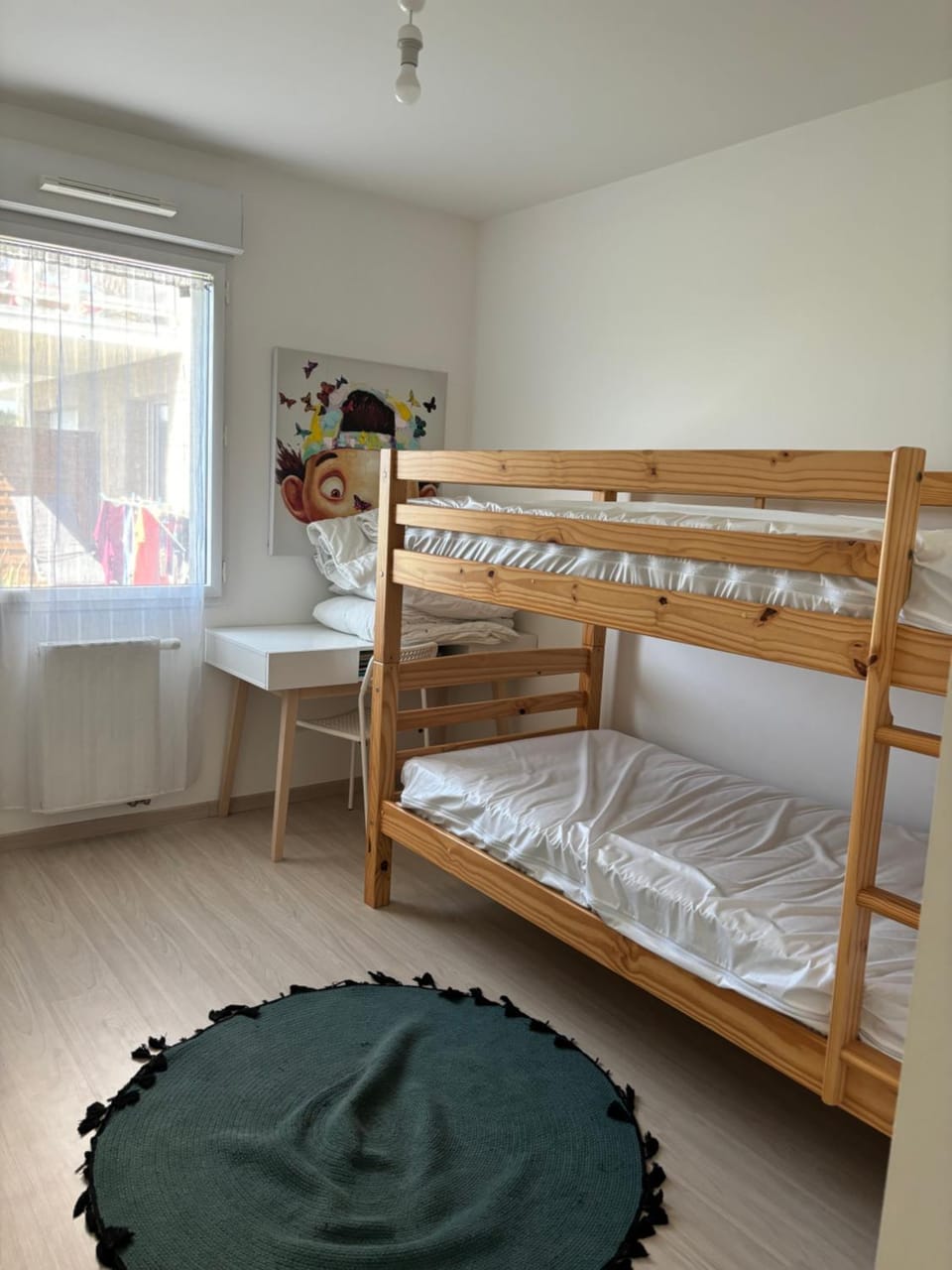 Photo of the whole room, Bedroom, bunk bed