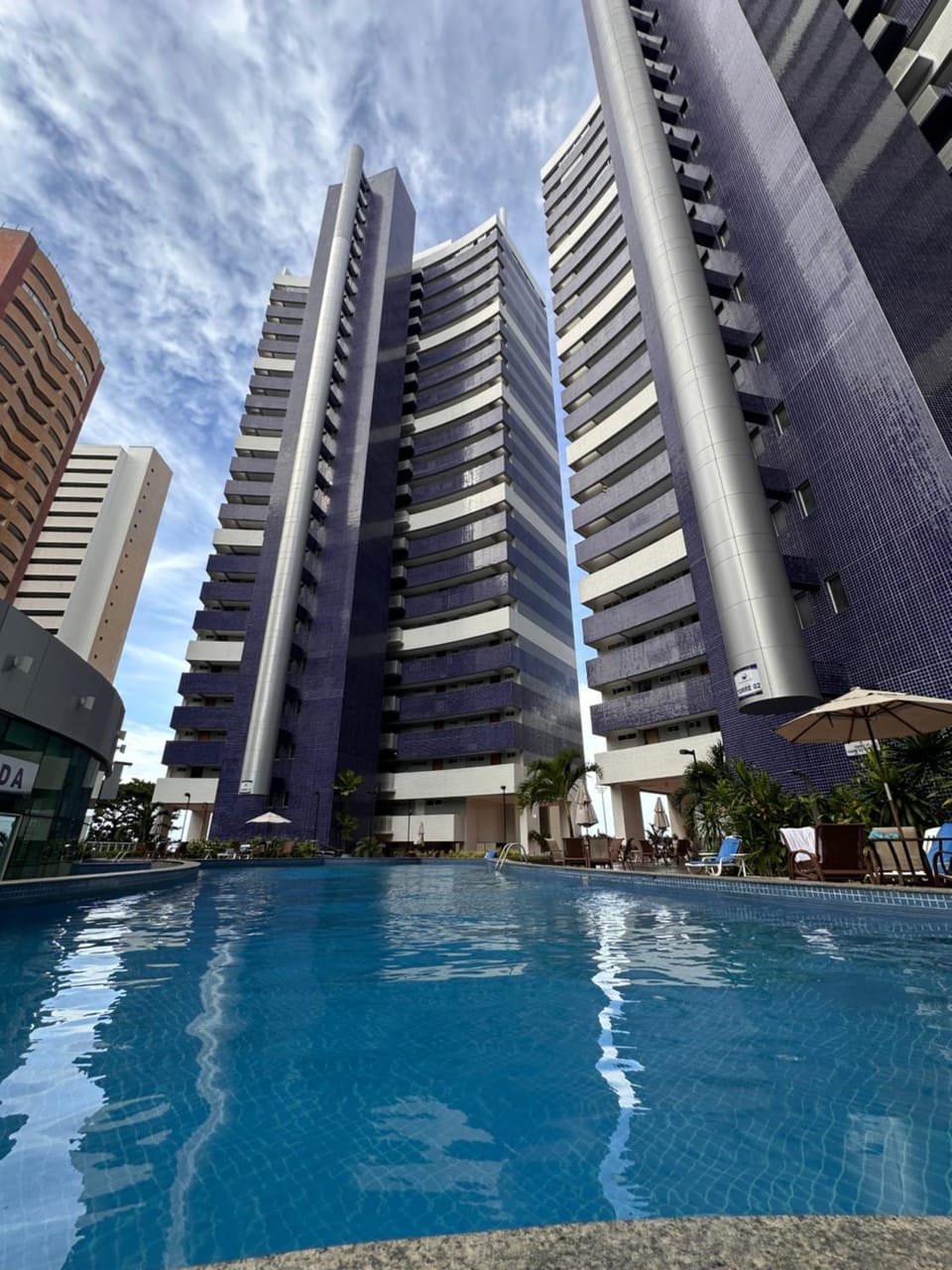 Property building, Pool view