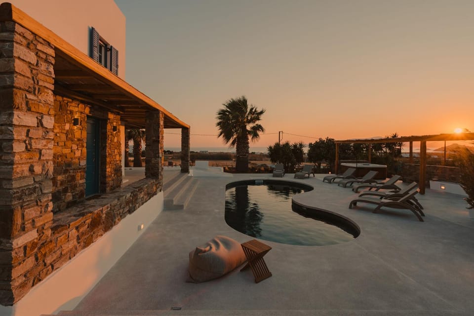 View (from property/room), Swimming pool, Sunset