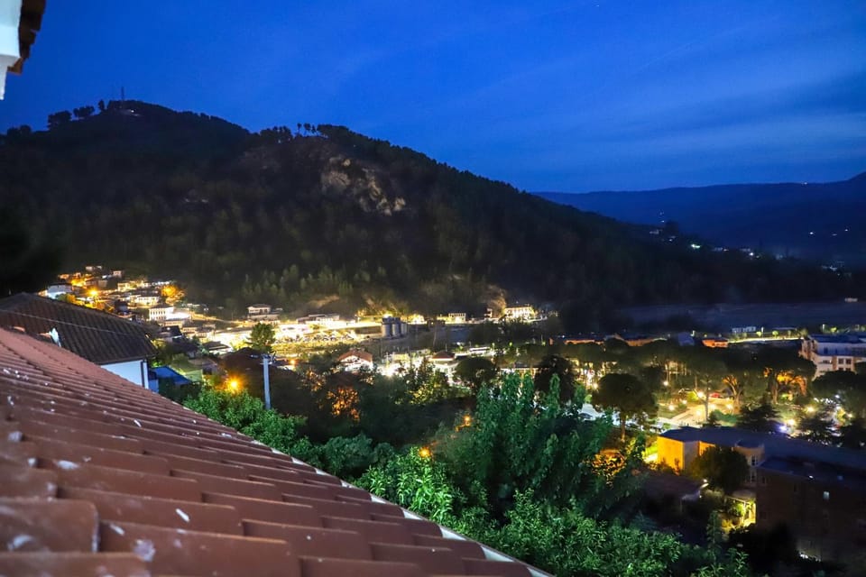 Property building, Night, Natural landscape, City view, Mountain view