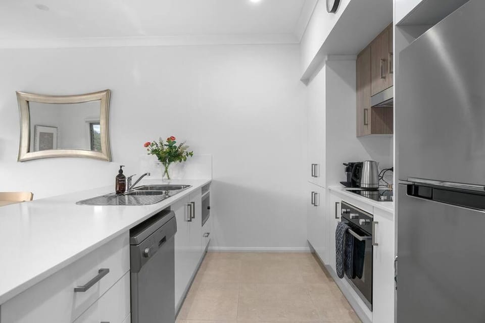 Kitchen or kitchenette, dishwasher, oven, pet friendly, stove, washing machine, dryer