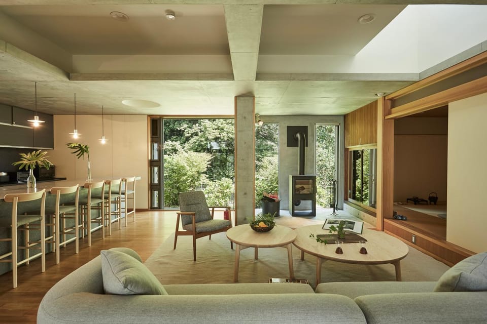 Living room, Seating area, Dining area