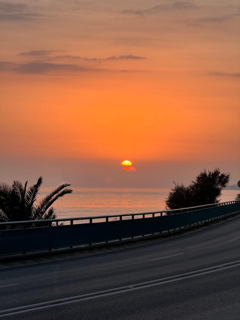 Natural landscape, Sea view, Sunset