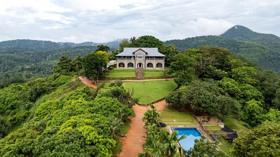 Property building, Natural landscape, Garden, Mountain view