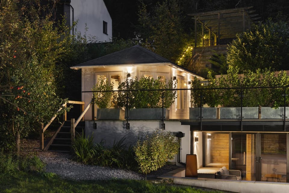 Property building, Night, Sunset