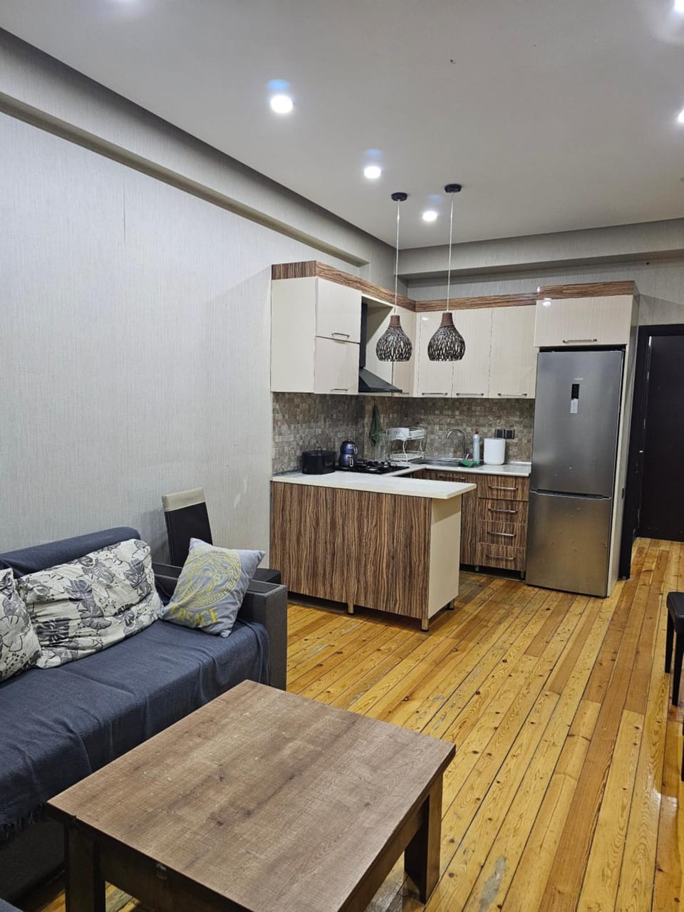 Kitchen or kitchenette, Living room, Dining area