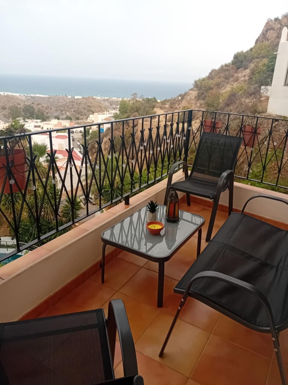 View (from property/room), Balcony/Terrace, Beach, Mountain view, Sea view